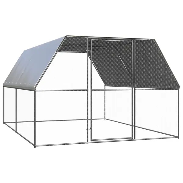 Gossi cotet de pasari pentru exterior, 3x4x2 m, otel zincat