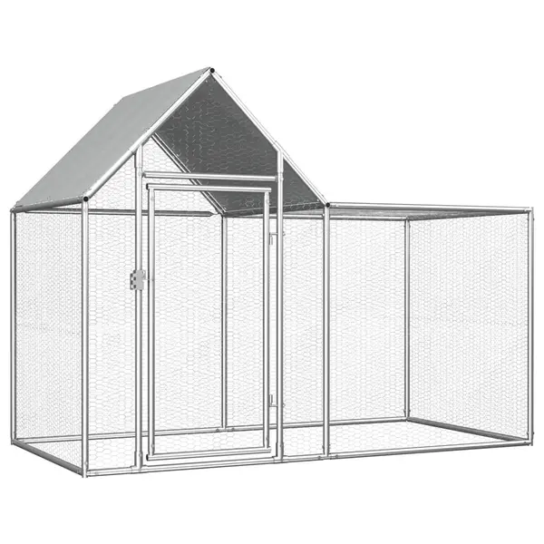 Gossi cotet pentru pasari, 2 x 1 x 1,5 m, otel galvanizat