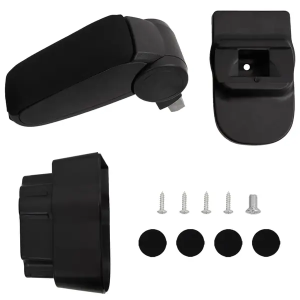 Gossi cotiera auto, negru, 12x37x(31-48) cm abs