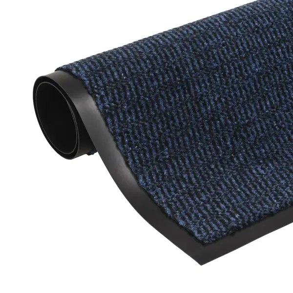 Gossi covoare usa anti-praf, 2 buc. albastru, 60x90 cm dreptunghiular