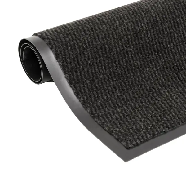 Gossi covoare usa anti-praf, 2 buc., negru, 120x180 cm dreptunghiular