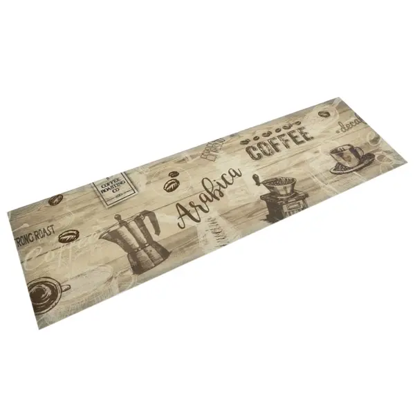 Gossi covor de bucatarie lavabil coffee, maro, 45x150 cm, catifea