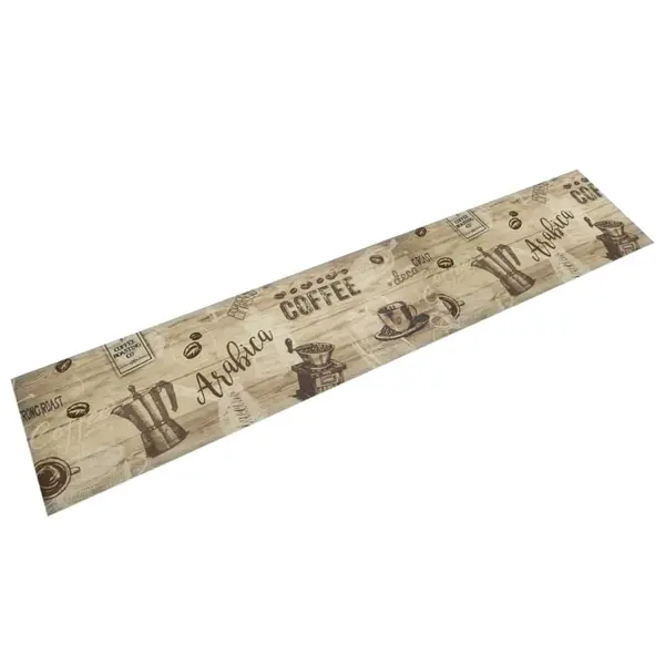 Gossi covor de bucatarie lavabil coffee, maro, 60x300 cm, catifea
