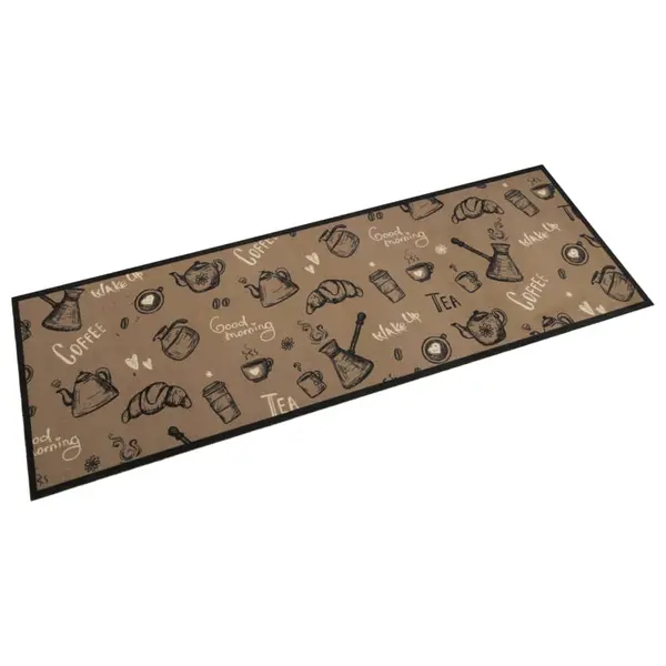 Gossi covor de bucatarie lavabil morning, maro, 60x180 cm, catifea