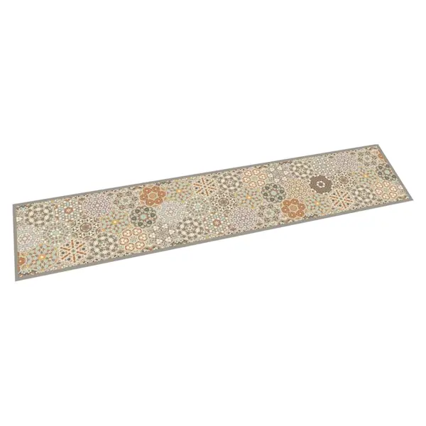 Gossi covor de bucatarie lavabil pastel hexagonal, 60x300 cm, catifea