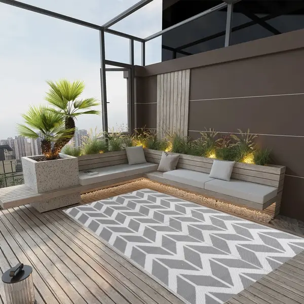 Gossi covor de exterior, gri, 160 x 230 cm, pp