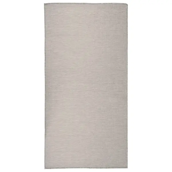 Gossi covor de exterior, gri taupe, 100x200 cm, tesatura plata