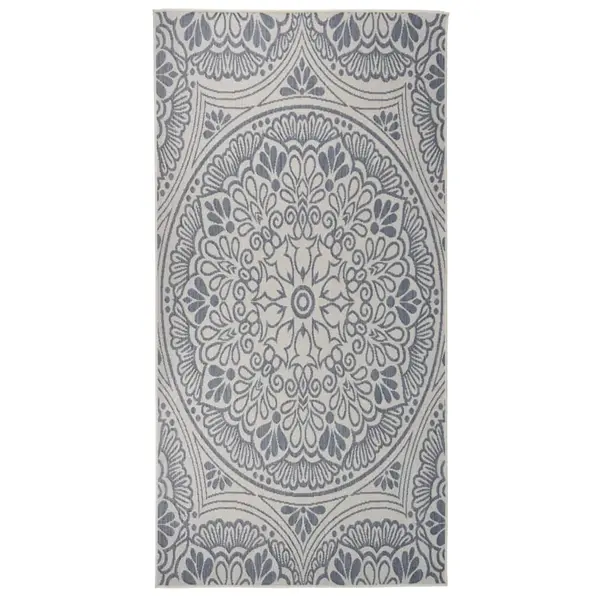 Gossi covor de exterior, model albastru, 100x200 cm, tesatura plata