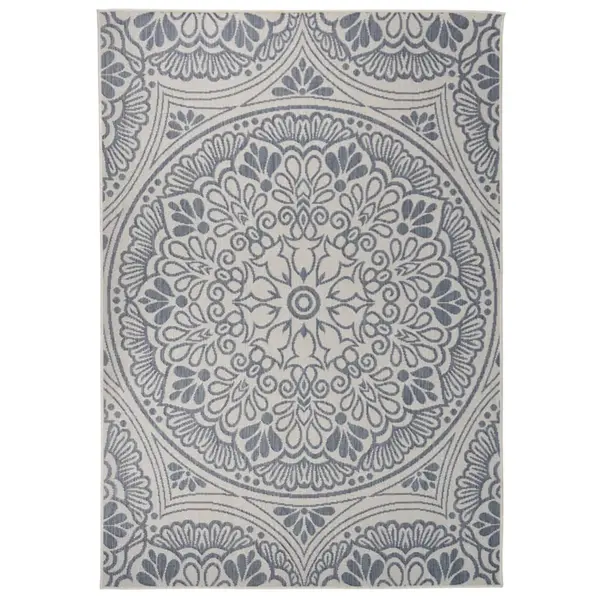 Gossi covor de exterior, model albastru, 160x230 cm, tesatura plata