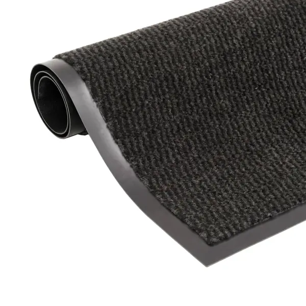 Gossi covor de usa anti-praf, negru, 90x150 cm, dreptunghiular