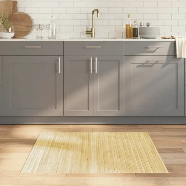 Gossi covor dreptunghiular, natural deschis, 80x100 cm, bambus