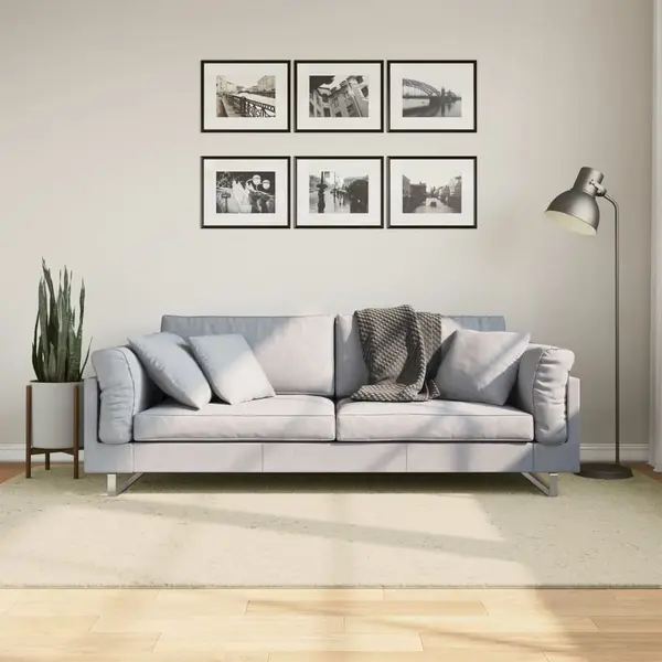 Gossi covor huarte, fir scurt, moale si lavabil, crem, 160x230 cm