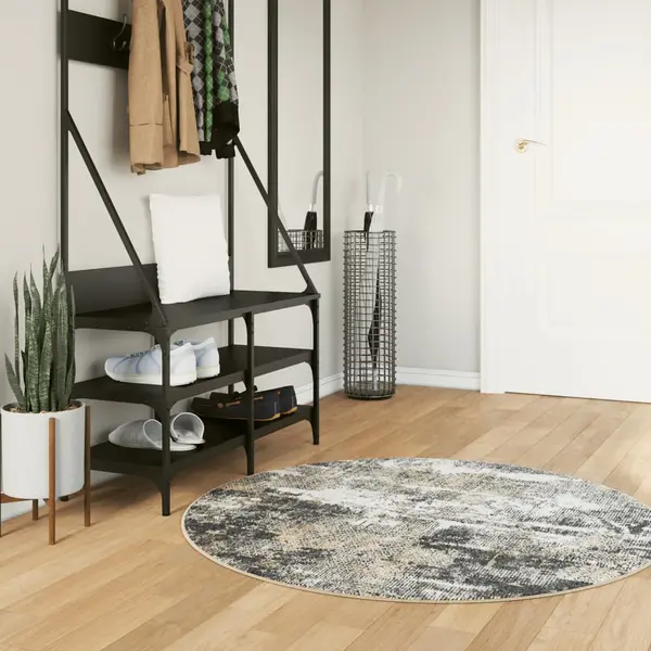 Gossi covor lavabil, multicolor, Ø 120 cm, anti-alunecare