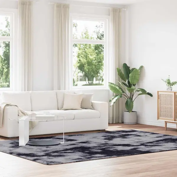 Gossi covor shaggy cu gramada mare gri inchis 240x340 cm poliester