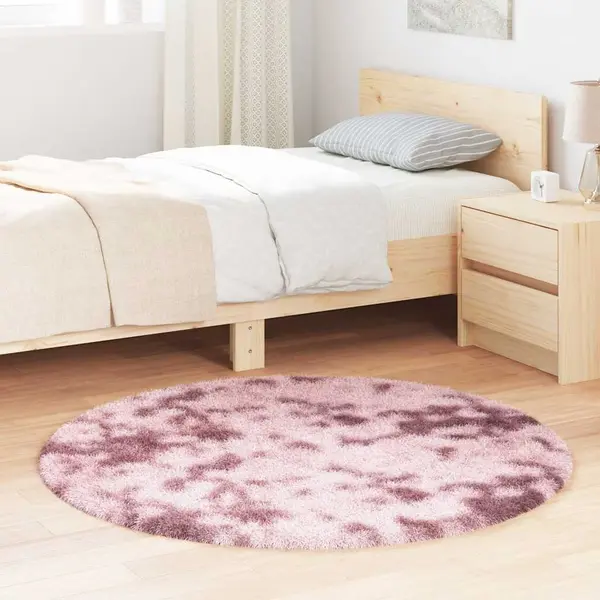 Gossi covor shaggy roz praf 120x120 cm poliester