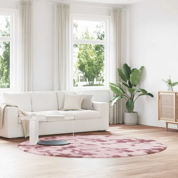 Gossi covor shaggy roz praf 240x240 cm poliester