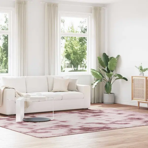 Gossi covor shaggy roz praf 240x340 cm poliester