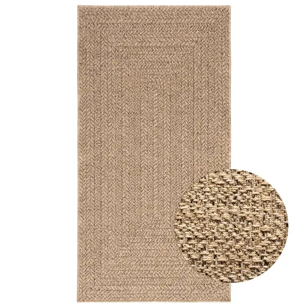 Gossi covor zizur aspect iuta, 80x150 cm, pentru interior si exterior