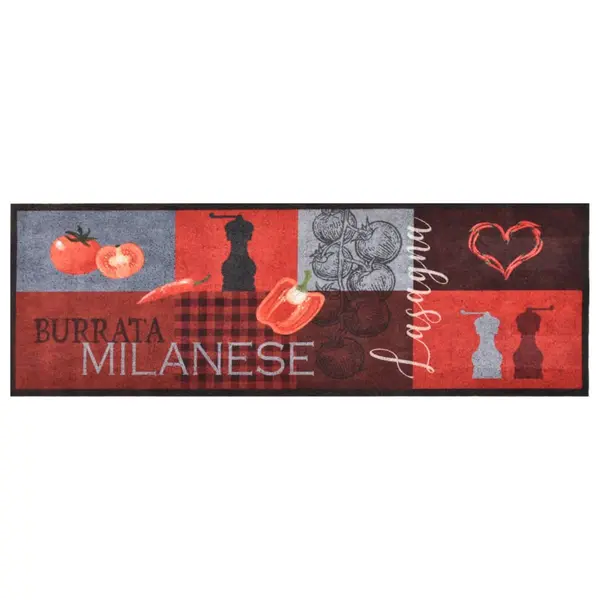 Gossi covoras bucatarie, lavabil, tomate, 60 x 180 cm