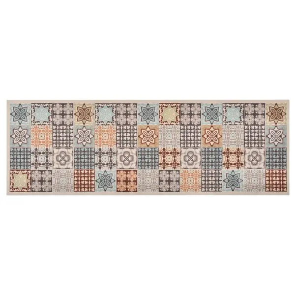 Gossi covoras de bucatarie lavabil, 60x300 cm, model mozaic