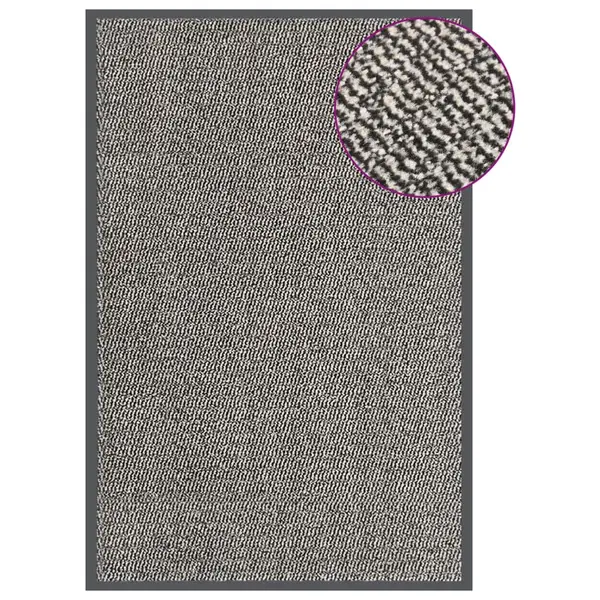 Gossi covoras de intrare cu smocuri, maro deschis, 80x120 cm