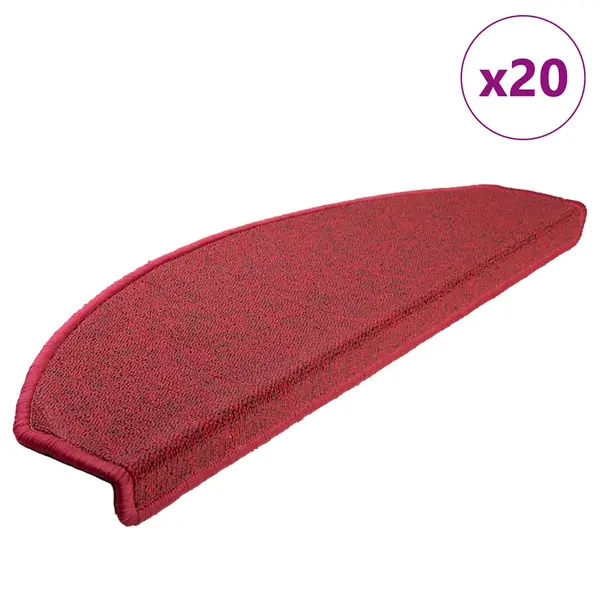 Gossi covorase scara 20 buc rosu bordeaux 65x24x4 cm