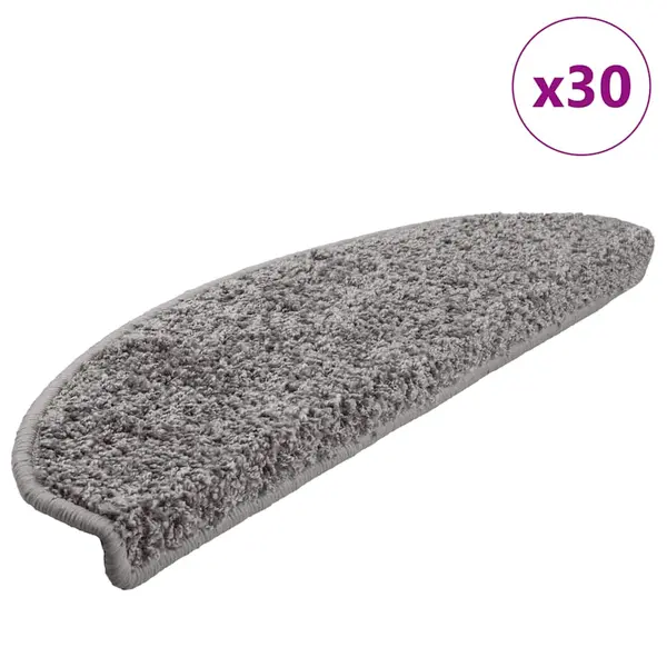 Gossi covorase scara 30 buc gri 65x21x4 cm