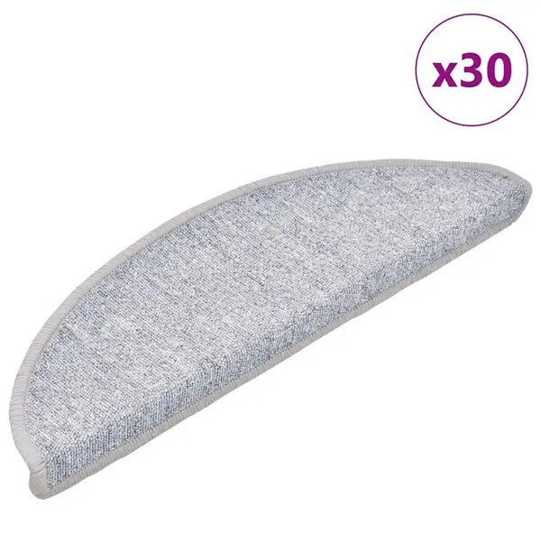 Gossi covorase scara 30 buc gri deschis 56x17x3 cm