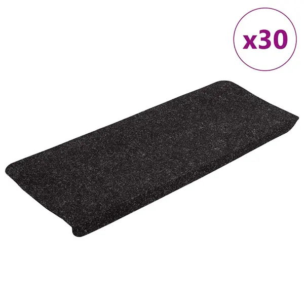 Gossi covorase scara autoadezive 30 buc antracit 65x24,5x3,5 cm