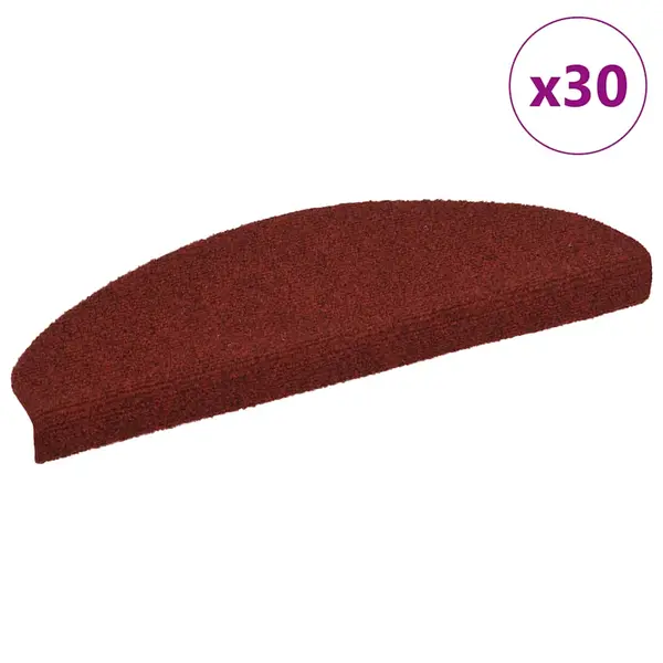 Gossi covorase scara autoadezive 30 buc rosu 65x21x4 cm