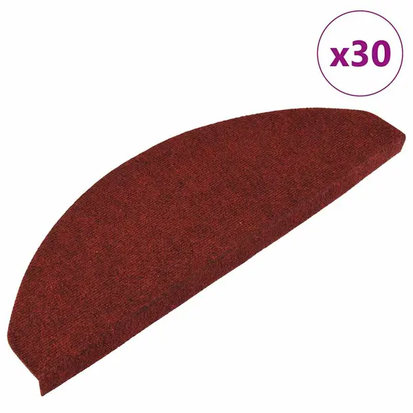 Gossi covorase scara autoadezive 30 buc rosu 65x22,5x3,5 cm
