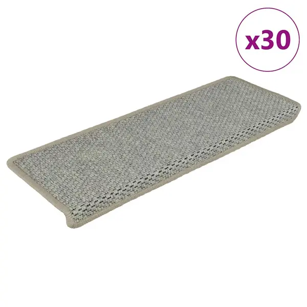 Gossi covorase scara autoadezive aspect sisal 30 buc 65x21x4 cm verde