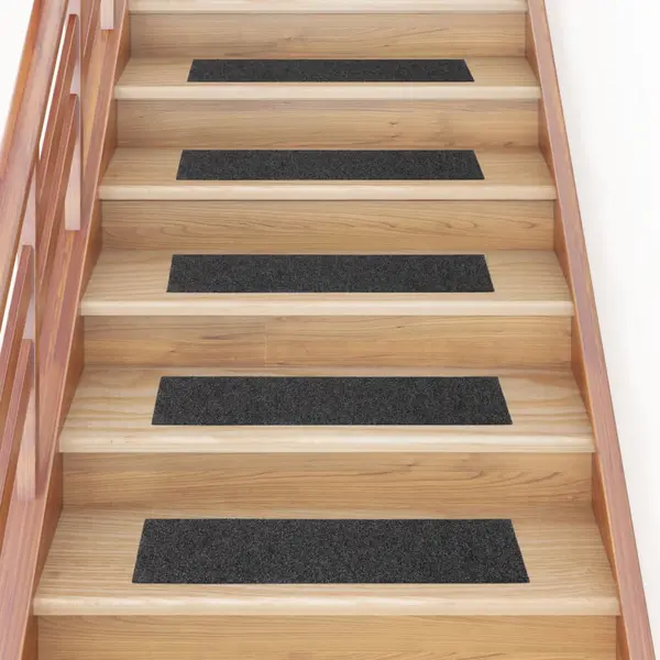 Gossi covorase scari autoadezive 15 buc. antracit 76x20 cm dreptunghi