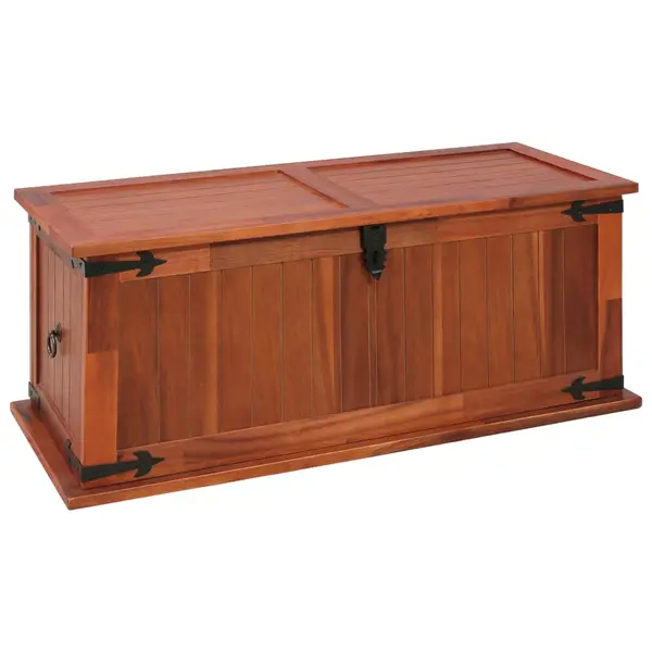 Gossi cufar de depozitare, 90x45x40 cm, lemn masiv de acacia