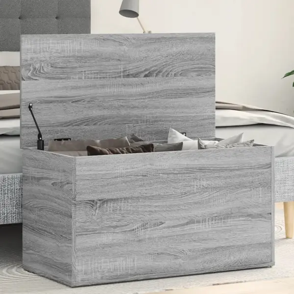 Gossi cufar de depozitare, gri sonoma, 84x42x46 cm, lemn compozit