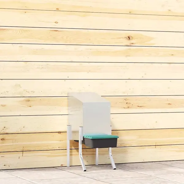 Gossi cuib pentru gaini cu 1 compartiment si picioare, otel galvanizat