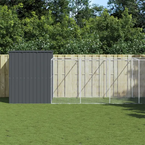 Gossi cusca de caine cu tarc antracit 214x661x181 cm otel galvanizat