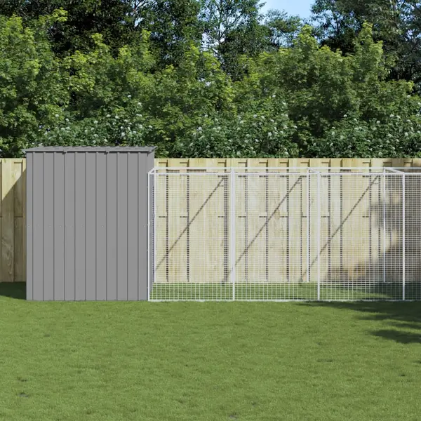 Gossi cusca de caine & tarc gri deschis 214x865x181cm otel galvanizat