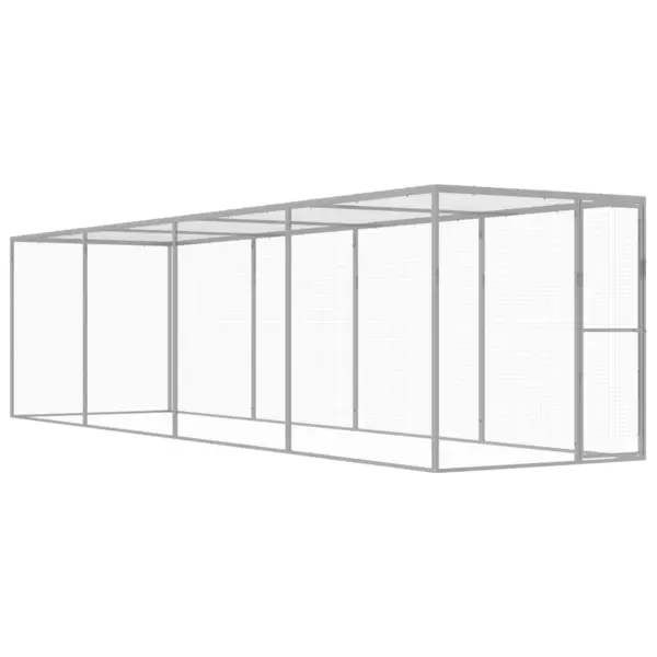 Gossi cusca pentru pisici, 6x1,5x1,5 m, otel galvanizat