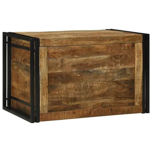 Gossi cutie de depozitare 80x50x50 cm din lemn de mango