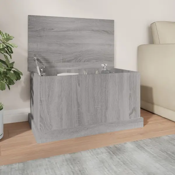 Gossi cutie de depozitare, gri sonoma, 70x40x38 cm, lemn prelucrat
