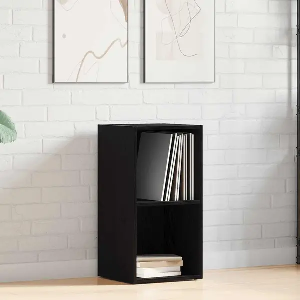 Gossi cutie de depozitare lp stejar negru 71x34x36 cm lemn prelucrat