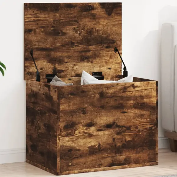 Gossi cutie de depozitare, stejar fumuriu, 60x42x46 cm lemn prelucrat