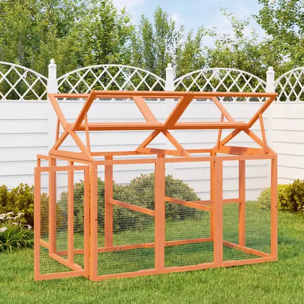 Gossi cutie de miscare maro 141x94x104 cm lemn masiv de pin
