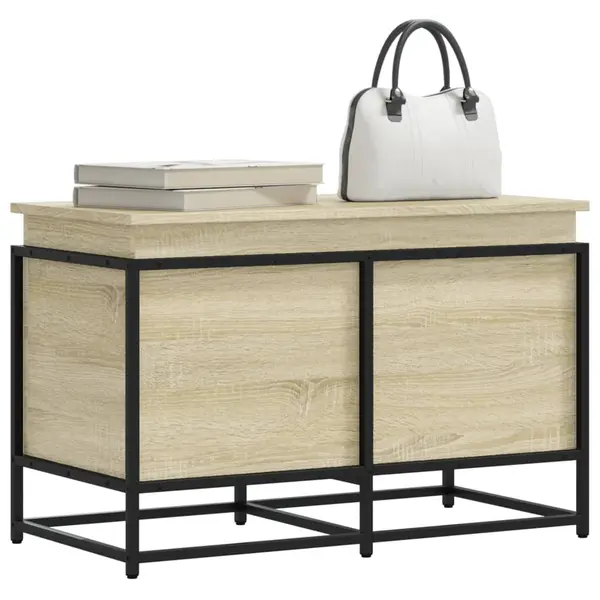 Gossi cutie depozitare stejar sonoma 80x40x51,5 cm lemn prelucrat