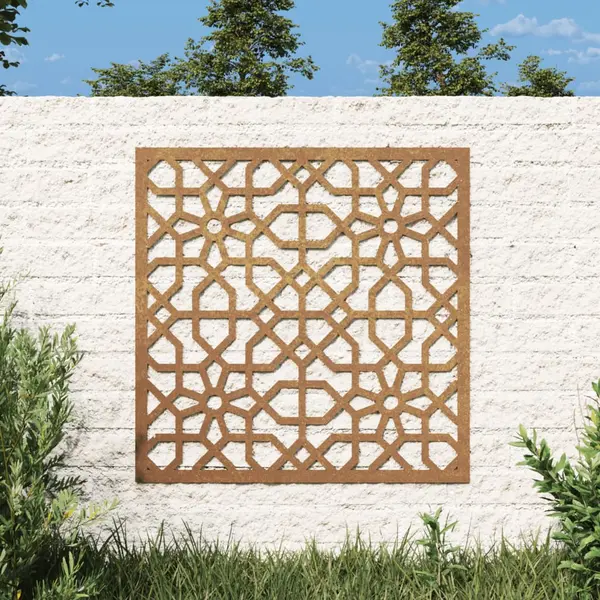 Gossi decor perete de gradina 55x55 cm, design maur, otel corten