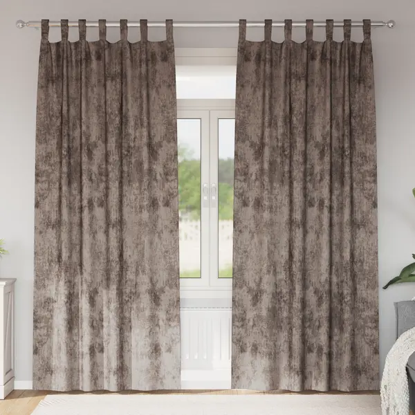 Gossi draperii din catifea 2 buc cu ochiuri cappuccino 245x140 cm