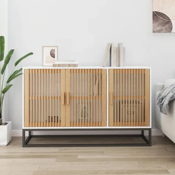 Gossi dulap, alb, 105x30x65 cm, lemn prelucrat