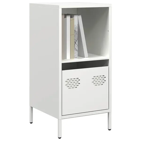 Gossi dulap, alb, 35x39x73,5 cm, otel laminat la rece