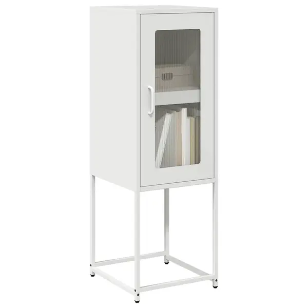 Gossi dulap, alb, 36x39x107 cm, otel laminat la rece